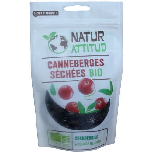 Canneberges Sechées Bio 100g - NATUR ATTITUD