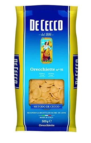 Orecchiette pasta n°91, 500g - DE CECCO