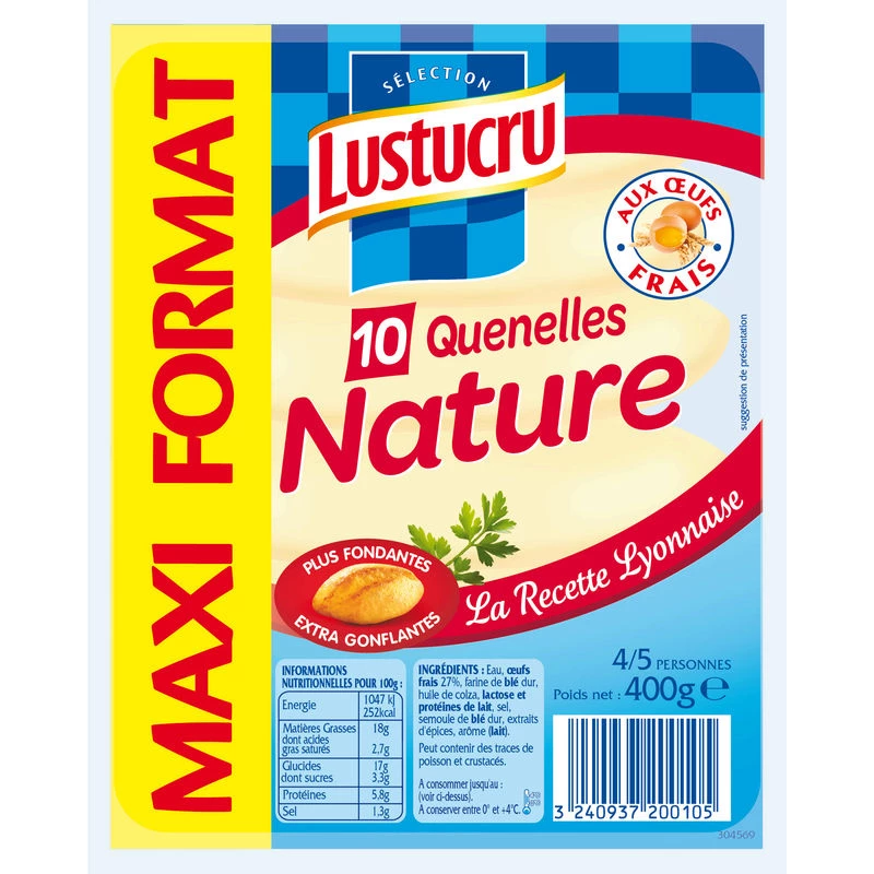 Quenelle Nature 10x40g Lust