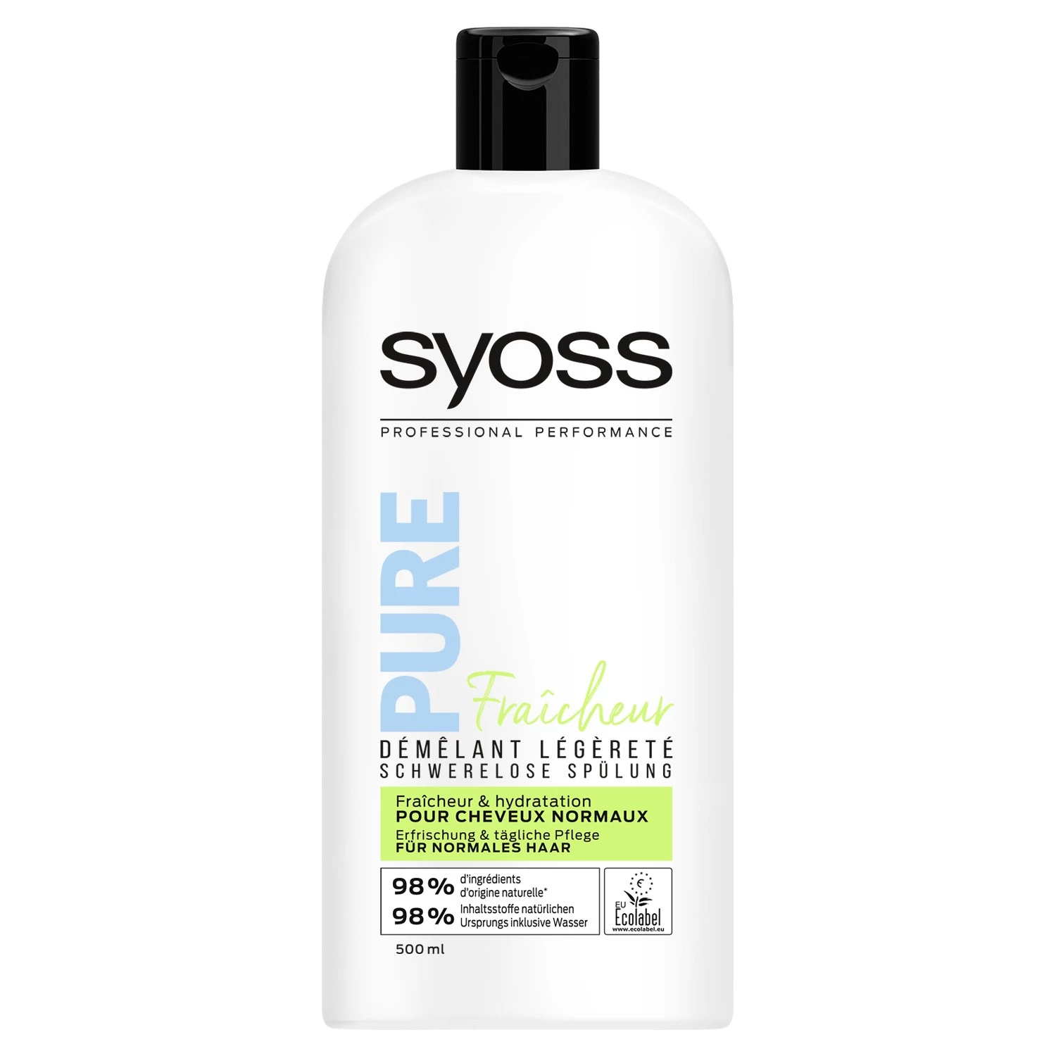Après shampooing pure fraîcheur démêlant légèreté  500ml - SYOSS