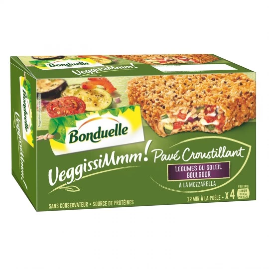 Galettes de légumes, boulgour, mozzarella 360g - BONDUELLE