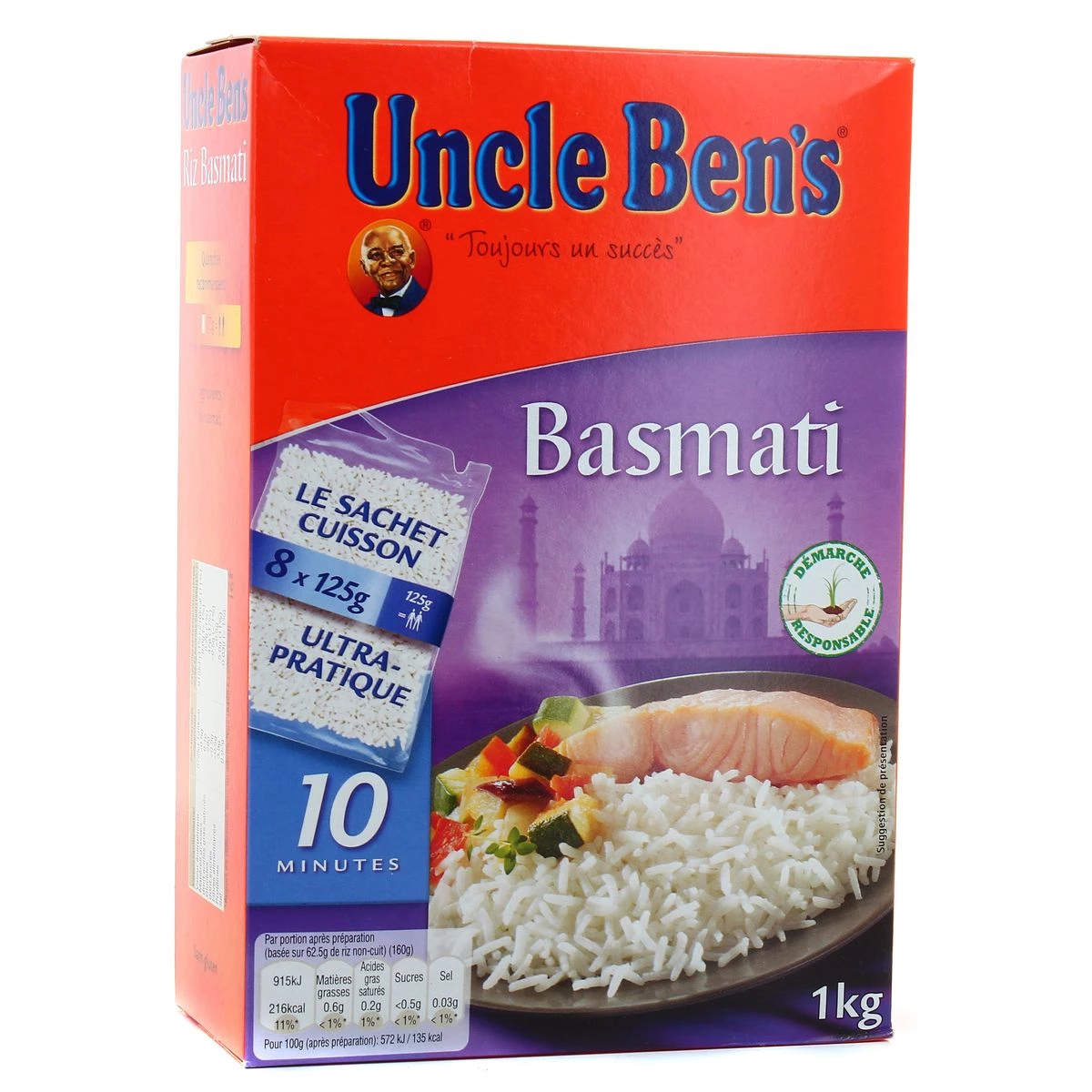 Riz Basmati 1kg  - UNCLE BENS