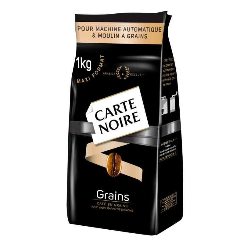 Café en grains classique 1kg - CARTE NOIRE