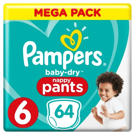 Baby diaper pants T6 x64 - PAMPERS