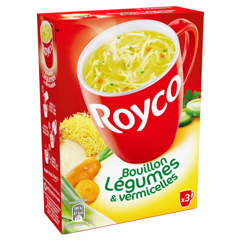 Vegetable Broth and Vermicelli, 600g - ROYCO