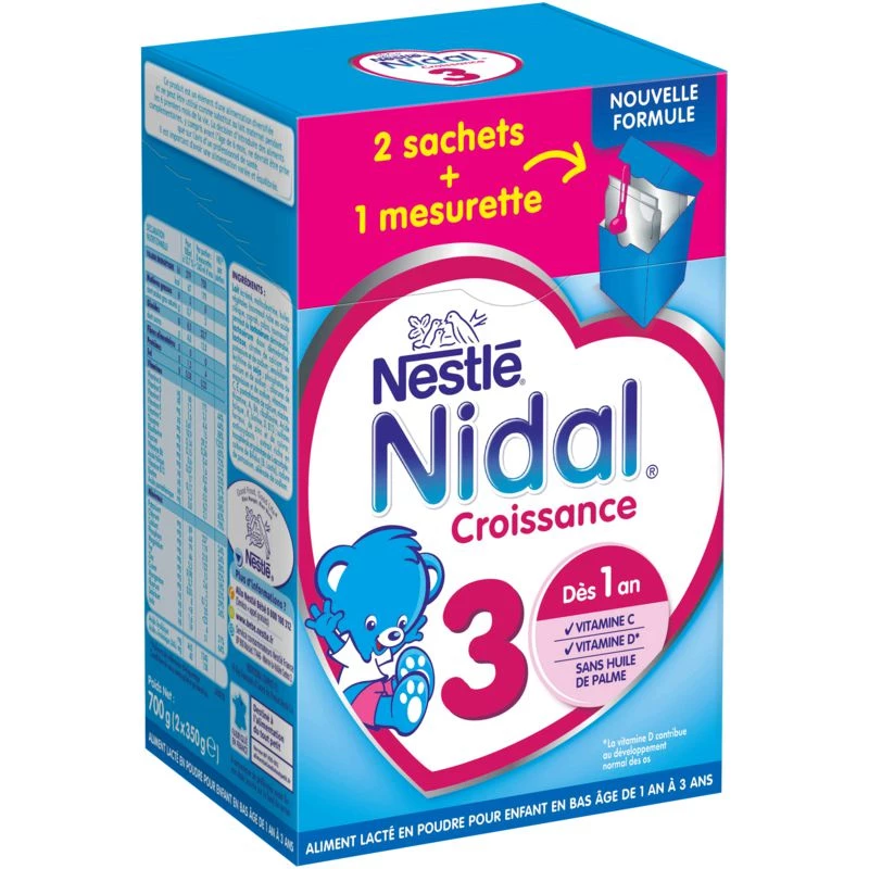 Growth milk powder 2x350g - NESTLE NIDAL