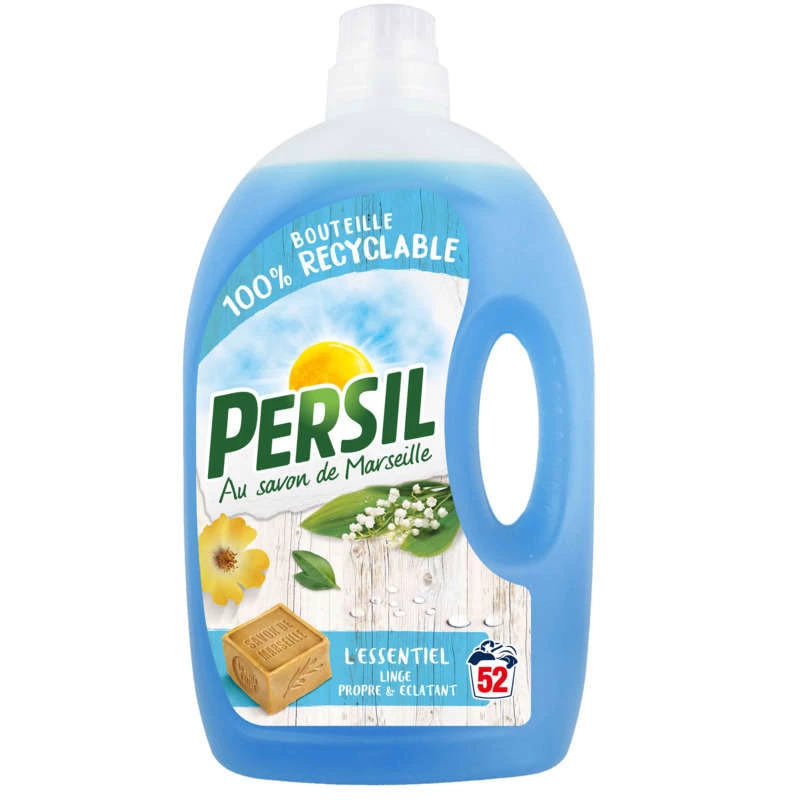 Grossiste Lessive liquide savon Marseille 2,6l - PERSIL