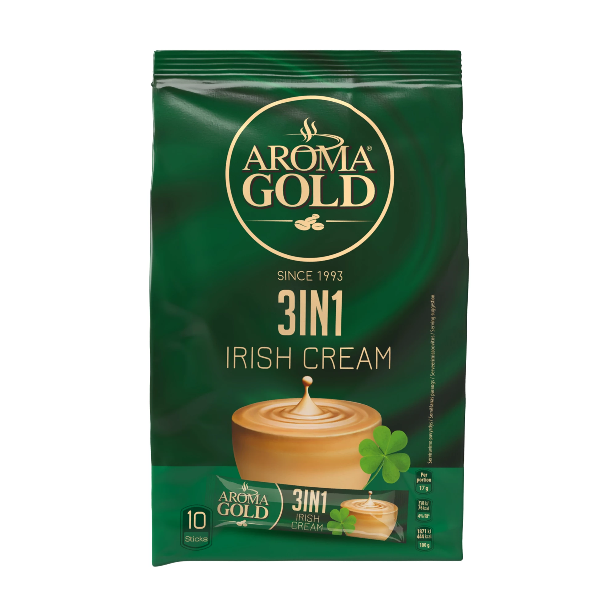 Café Instantané Irish Cream  3en1 X10 170g - Aroma Gold