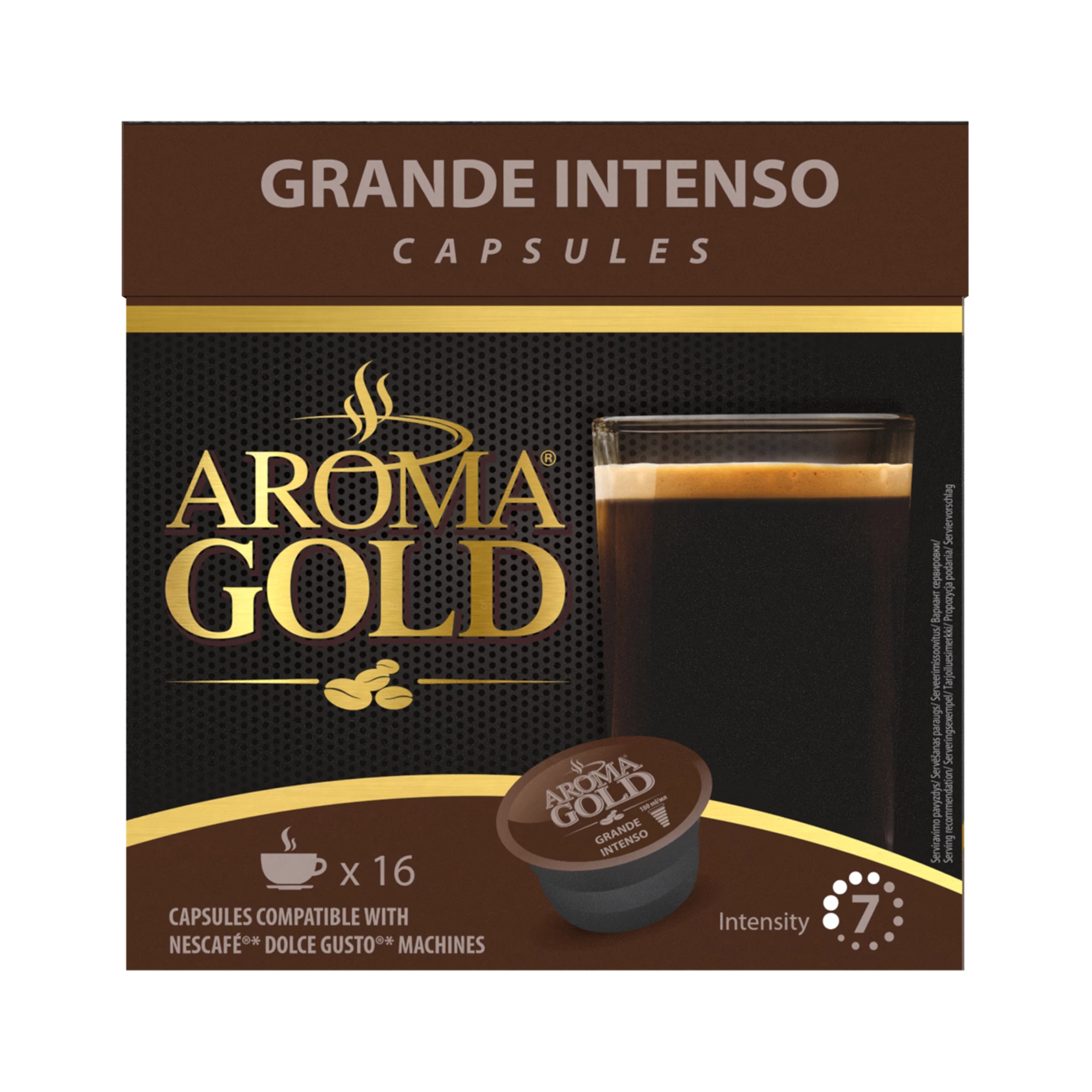 Cà phê đậm đặc tương thích Dolce Gusto X 16 - Aroma Gold