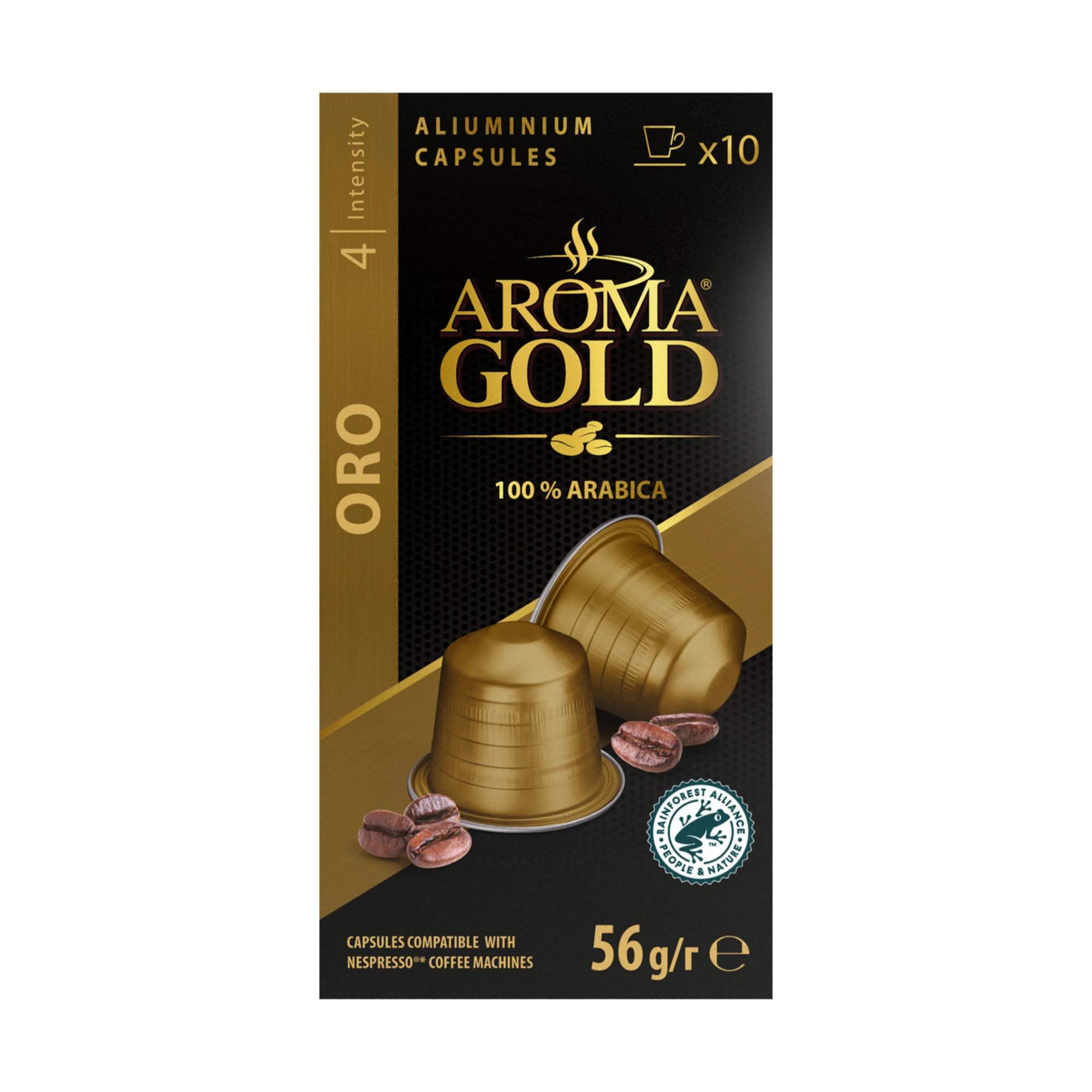 Café Oro Tương thích Nespresso X 10. (cường độ 4) - Aroma Gold