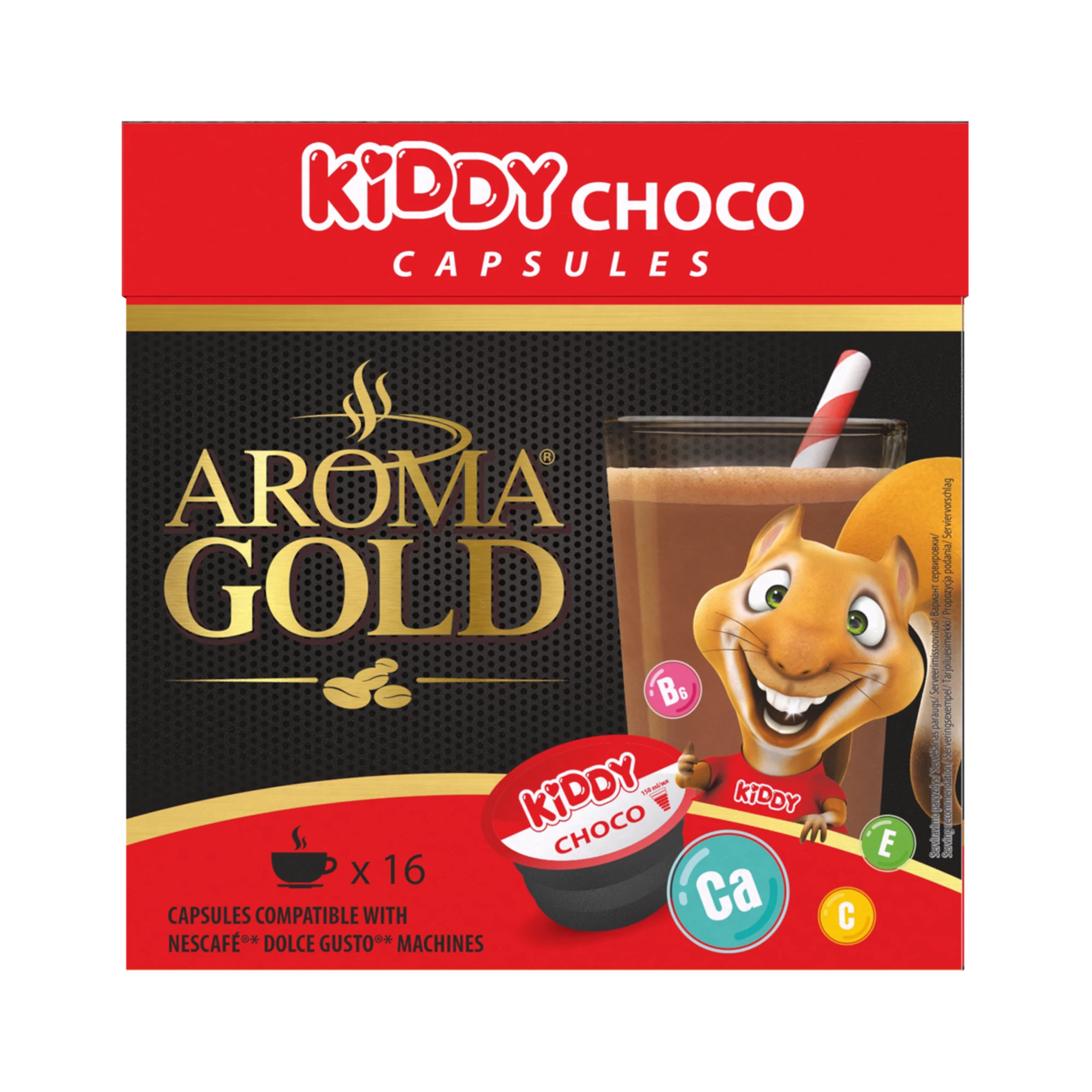 Viên nang "kiddy Cacao" Tương thích Dolce Gusto X 16 - Aroma Gold