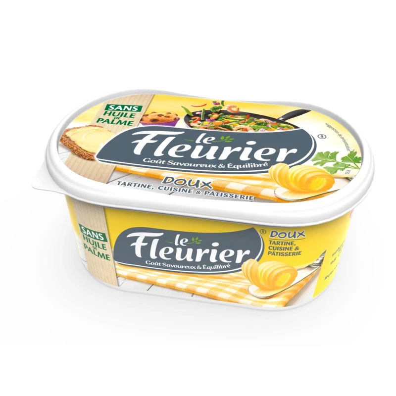 Margarine doux tartine & cuisson 500g - LE FLEURIER