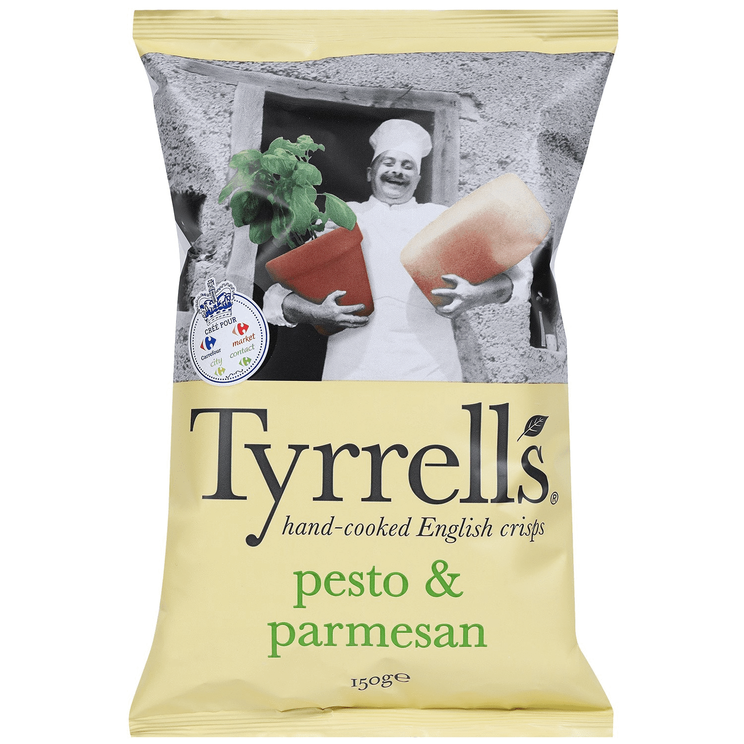 Chips Pesto & Parmesan, 150g - TYRRELL'S
