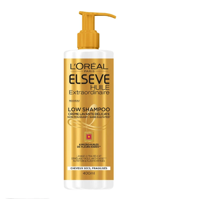 Crème lavant low shampoo Elseve 400ml - L'OREAL