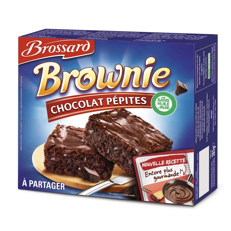 Chocolate Chip Brownie 285g - BROSSARD