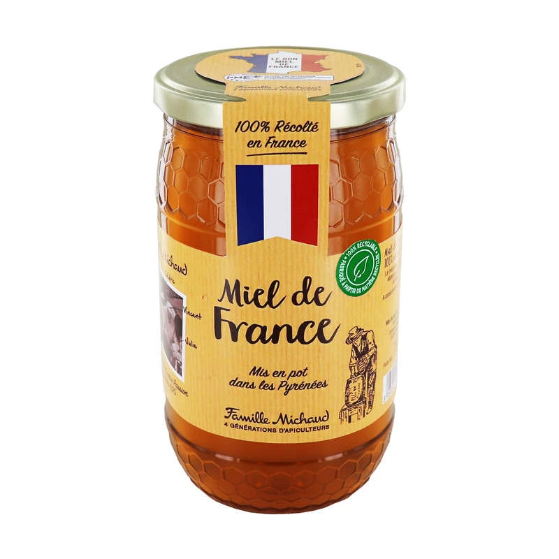 Honey from France Liquid Jar 1kg - FAMILLE MICHAUD