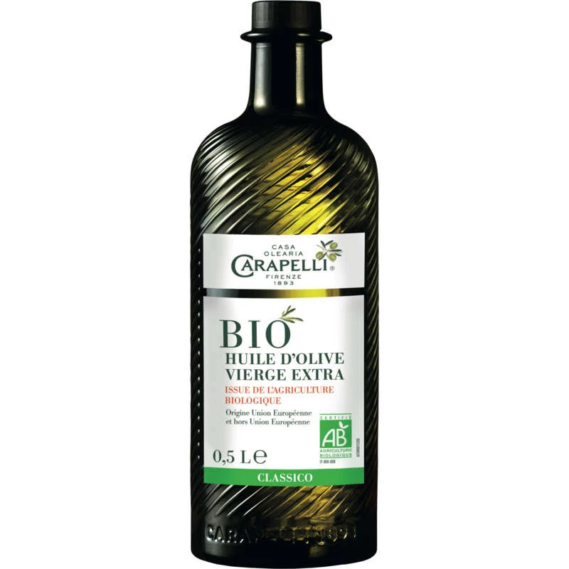 Huile d'Olive Extra Vierge Classique Bio 50cl - CARAPELLI