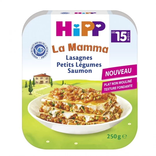 Baby dish lasagna/vegetables/salmon from 15 months 250g - HIPP