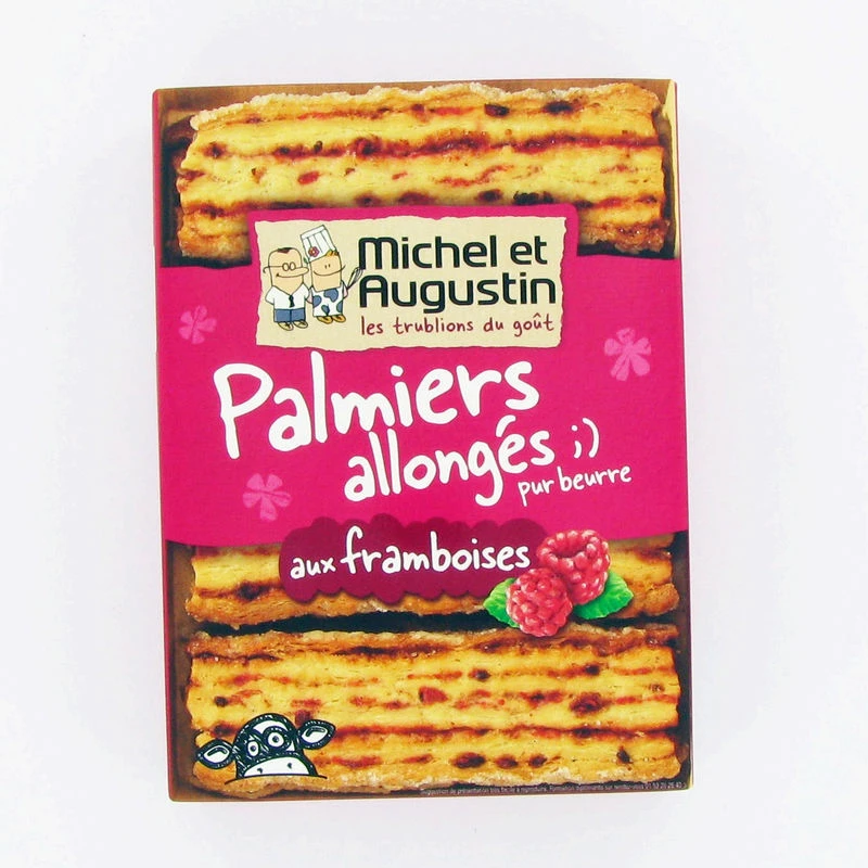 Elongated palm trees with raspberries 120g - MICHEL ET AUGUSTIN