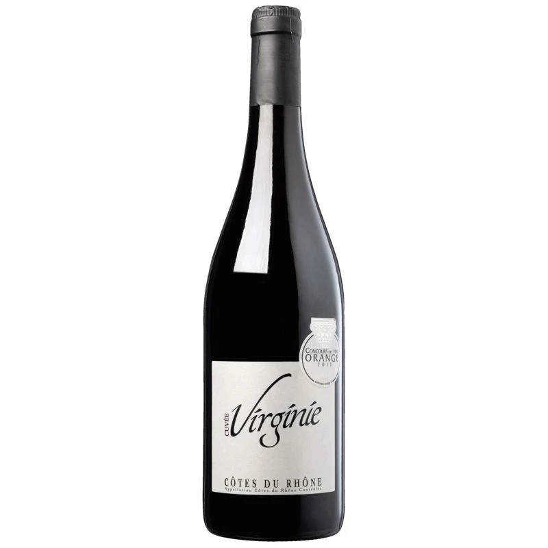 Vin Rouge Côte du Rhone, 12°, 75cl - VIRGINIE