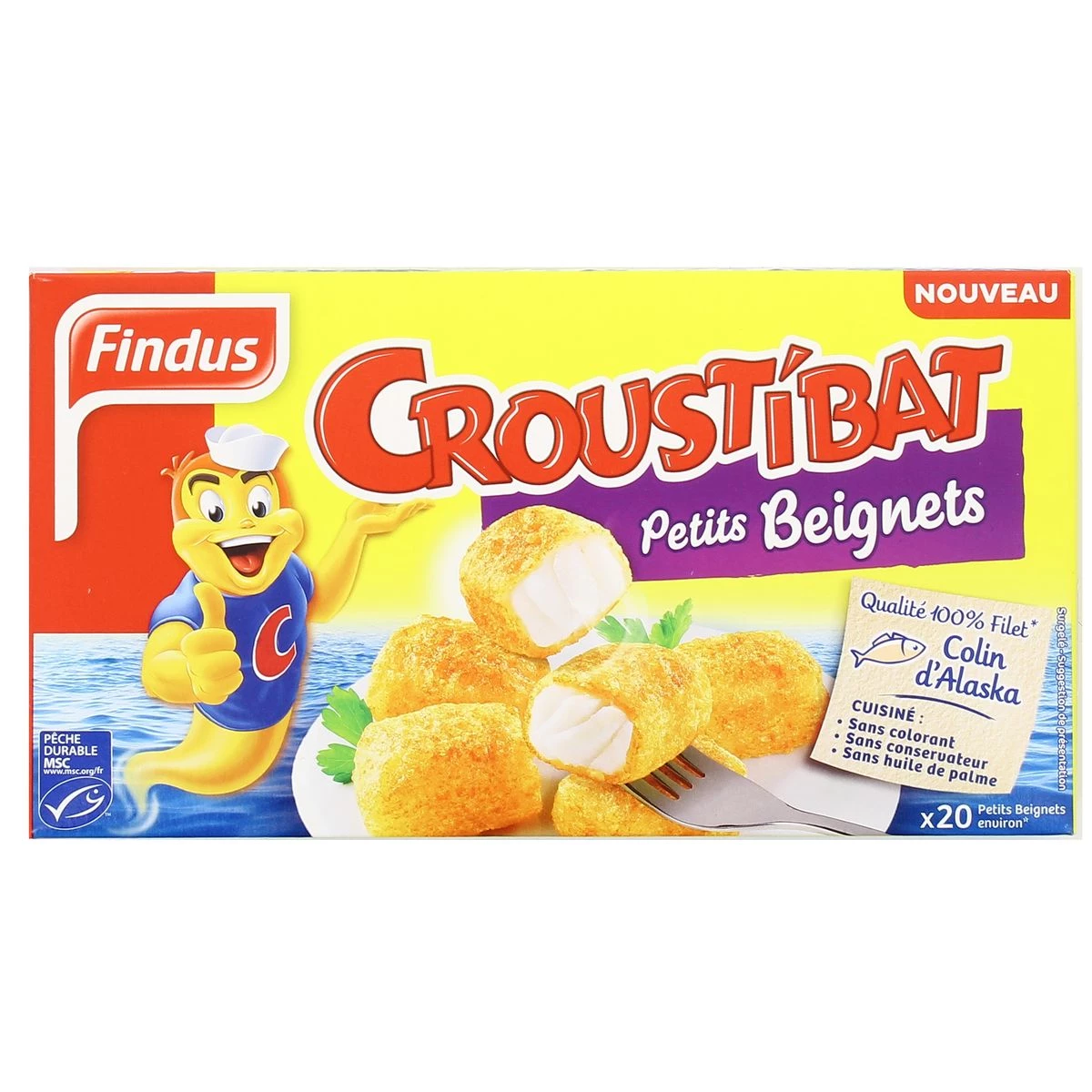 Poissons panés petits beignets croustibat 300g - FINDUS
