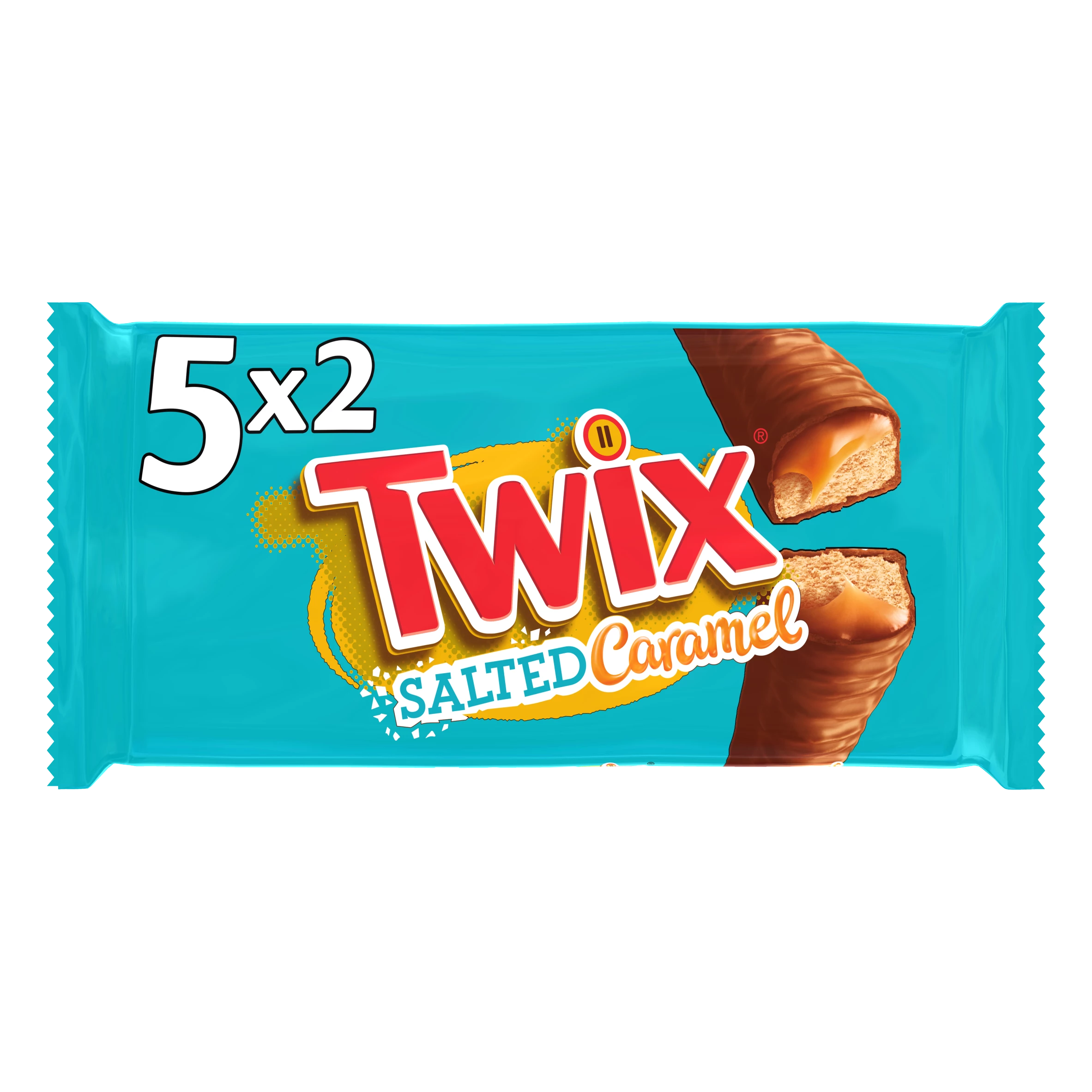 Chocoladerepen met gezouten karamel X5 230g - TWIX