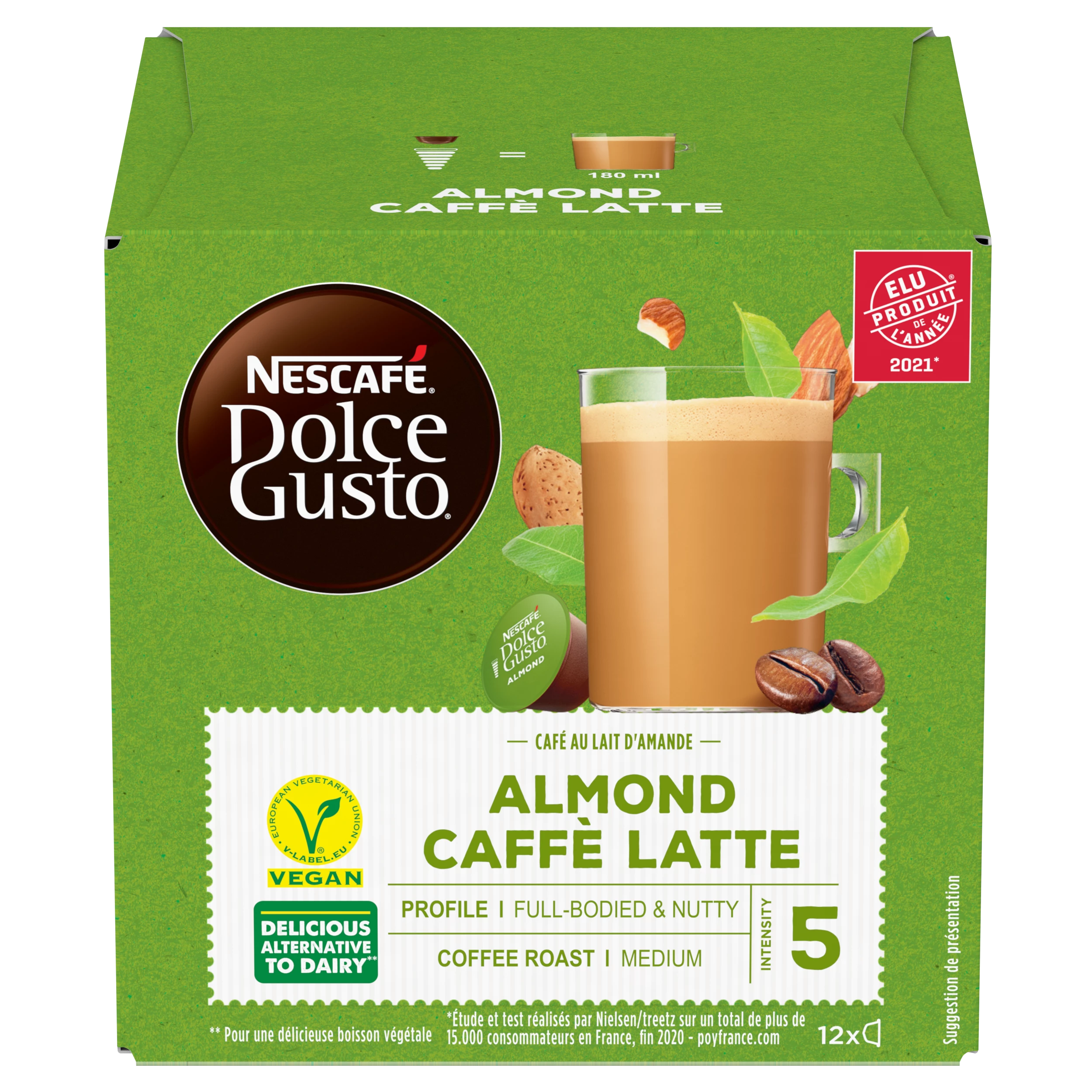 Coffee capsules compatible dolce gusto caffé latte amande - NESCAFÉ