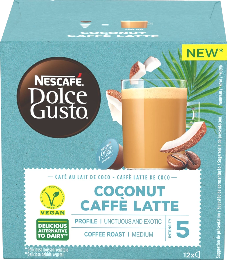 Coffee capsules compatible dolce gusto coconut caffé latte - NESCAFÉ