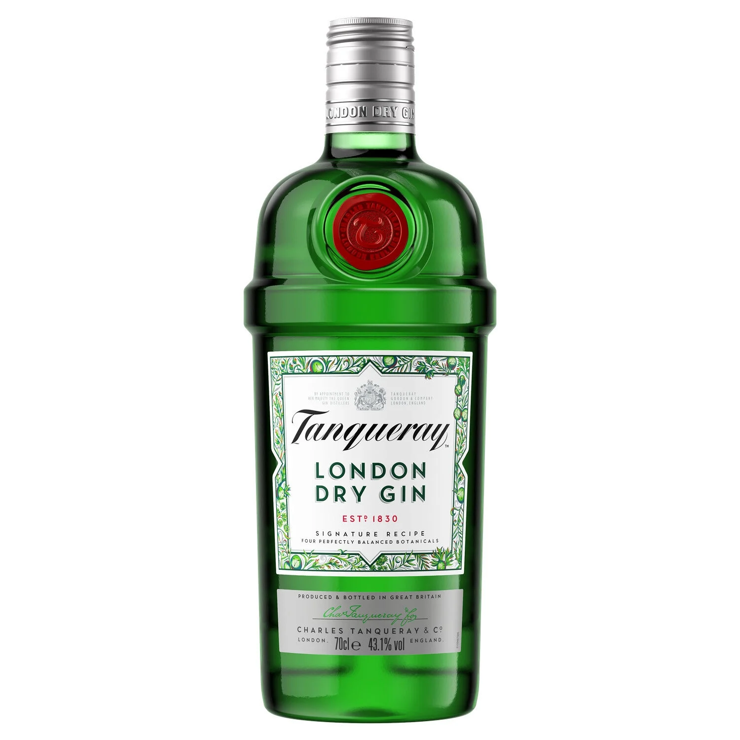 London Dry Gin, 43,1°, bouteille de 70cl, TANQUERAY