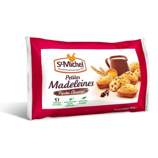 Madeleines with chocolate chips 700g - ST MICHEL