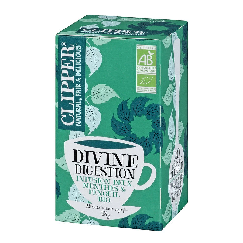 Divine organic mint and fennel digestion infusion - CLIPPER