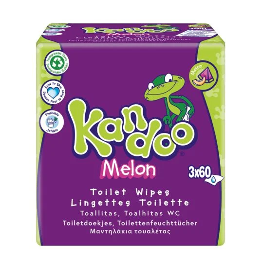 Intim-Baby-Toilettentuch Melone 4x60 - KANDOO