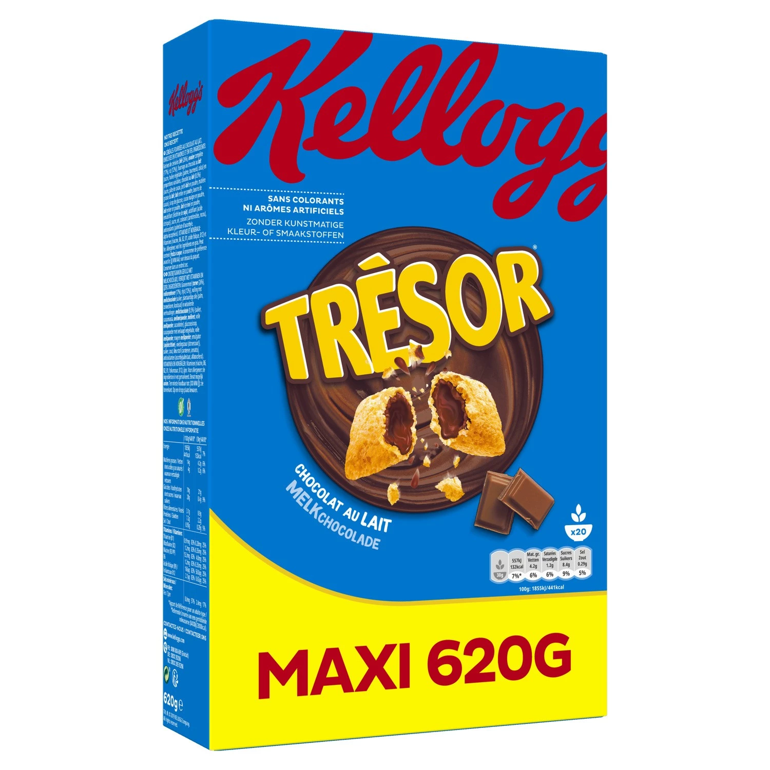 Chocolate con Leche Tresor 620g - KELLOGG'S