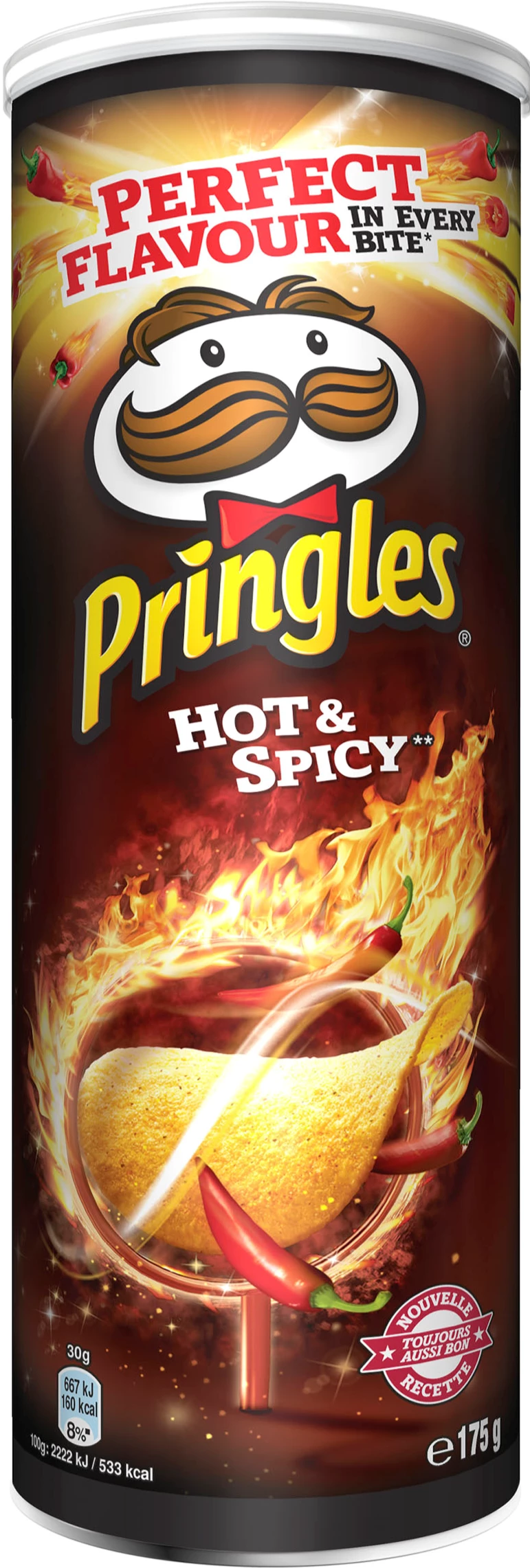 Chips Hot & Spicy Boite 175g - PRINGLES