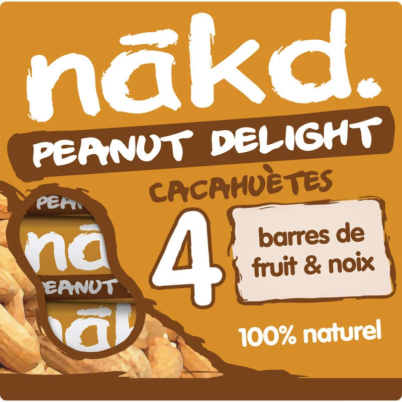 Barras de Fruta e Amendoim 4x35g - NAKD