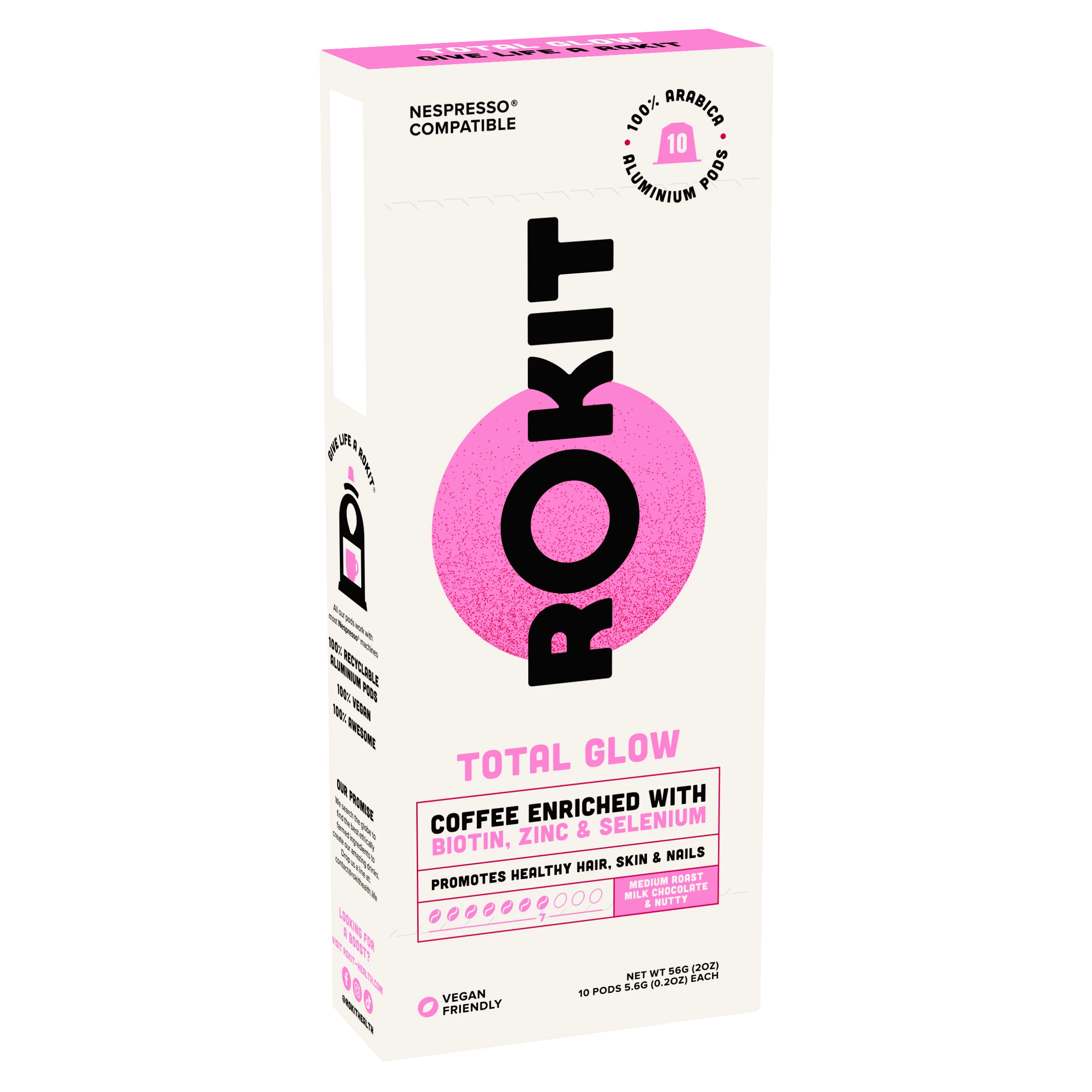 トータル グロー ネスプレッソ コーヒー 10 ポッド - Rokit