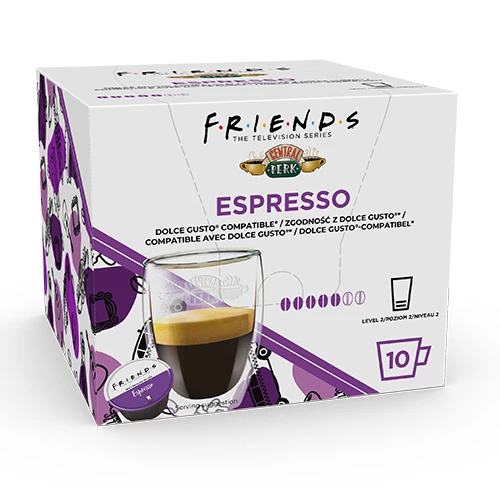 Café Espresso X10 Capsules Compatibel Dolce Gusto - Friends
