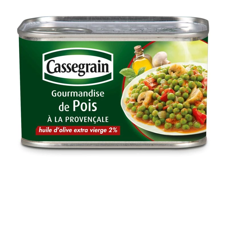 Pea Gourmet in Provença with Extra Virgin Olive Oil, 375g - CASSEGRAIN