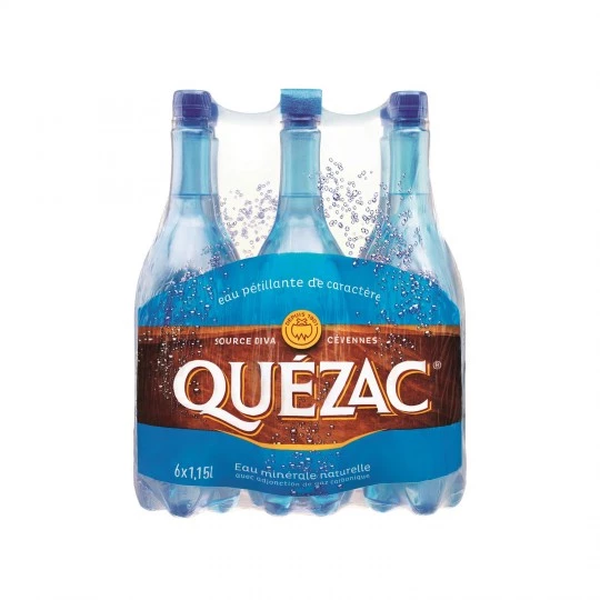 QUEZAC Sparkling mineral water 6x1;15L