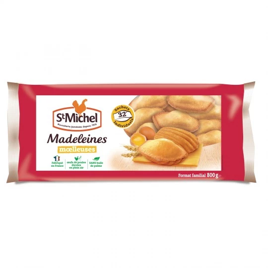 Individuele Madeleines Familiegrootte x32 800g - ST MICHEL