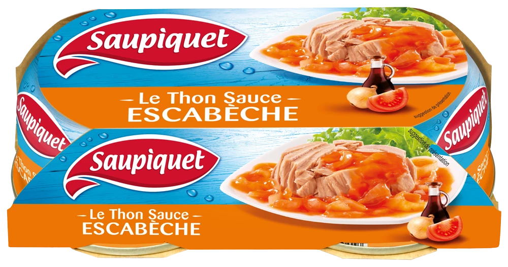 Thon Sauce à l'Escabèche, 2x135g - SAUPIQUET