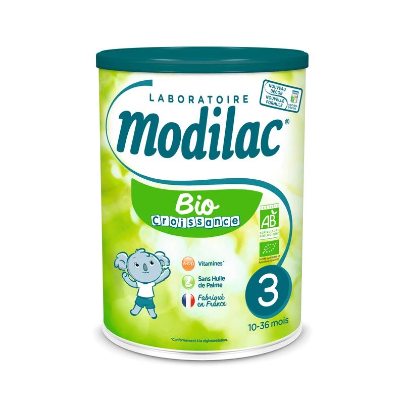 Organic milk powder 3rd age 800g - MODILAC
