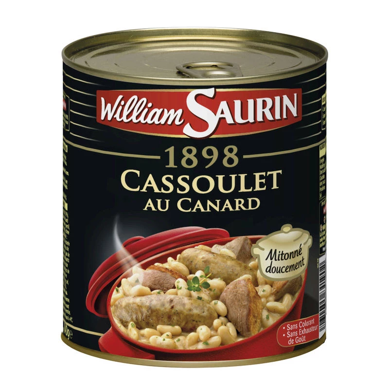 Cassoulet au canard 840g - WILLIAM SAURIN