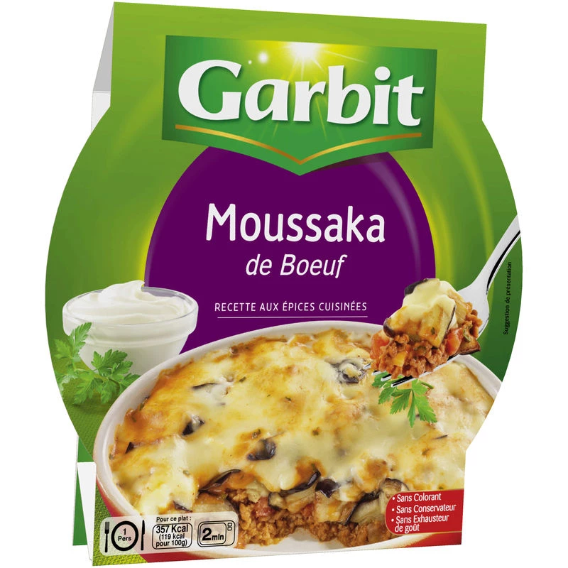Moussaka de bœuf 300g - GARBIT