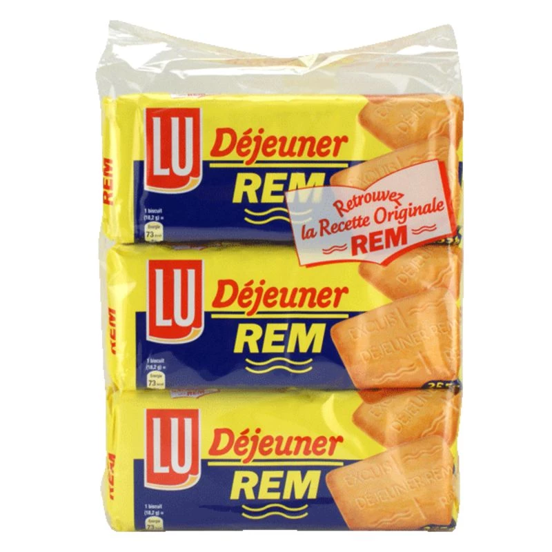 Biscuits Petit-Déjeuner REM 3x255g - LU