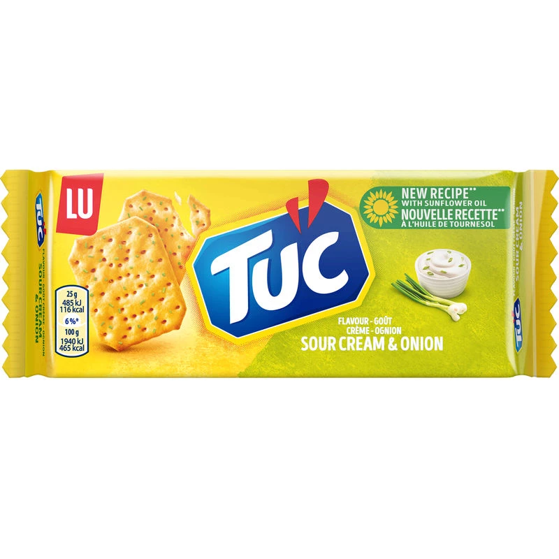Onion Cream Biscuits, 100g - LU