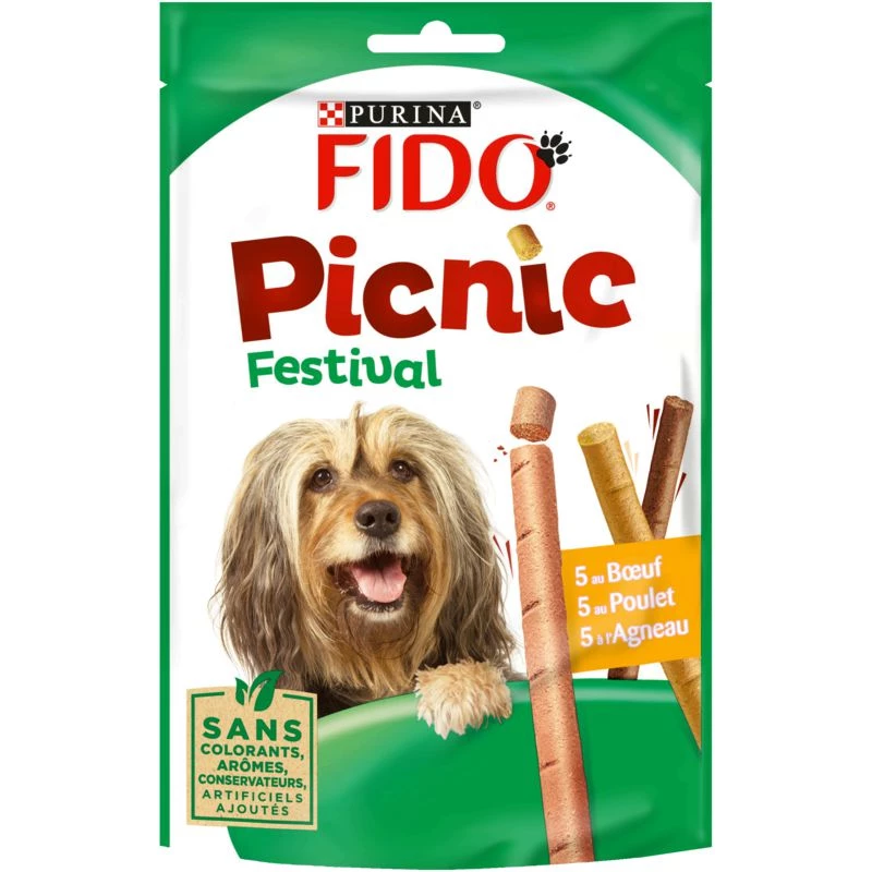Sticks para perro Picnic Festival Fido 15x126 g - PURINA