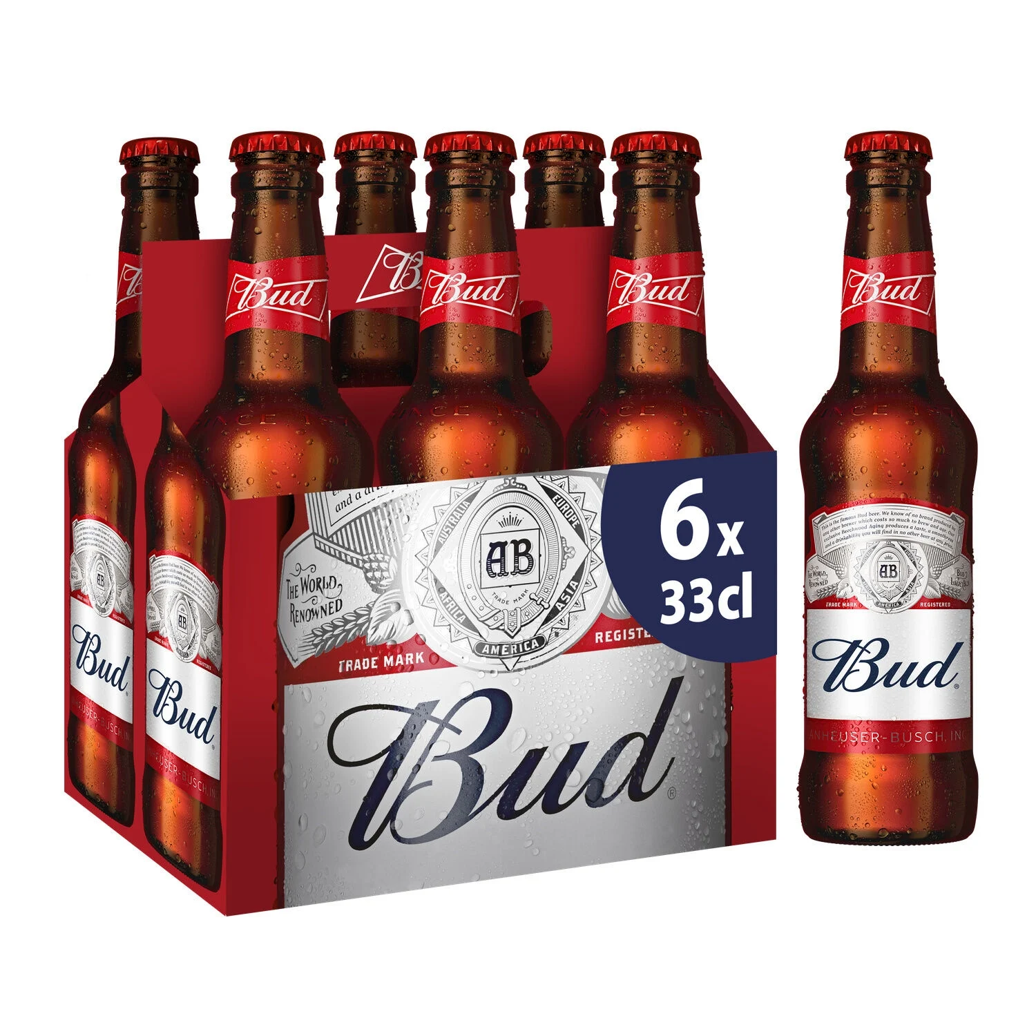 Bière Blonde, 5°, 6x33cl - BUD