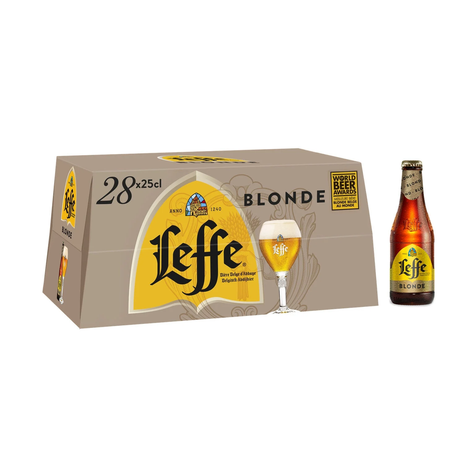 Bière Blonde, 6,6°, 28x25cl -LEFFE