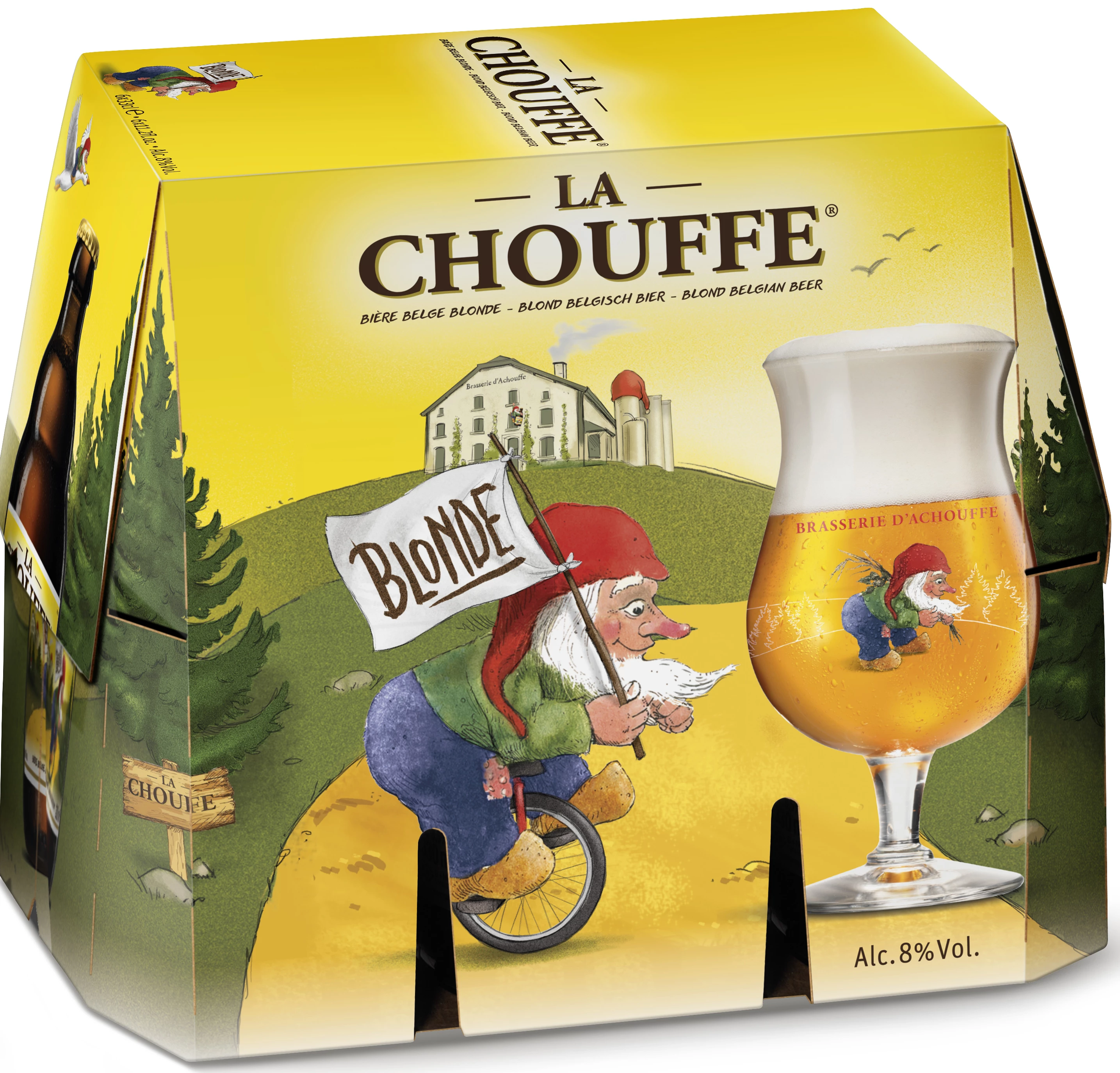 浓啤酒，8°，6x33 cl - LA CHOUFFE
